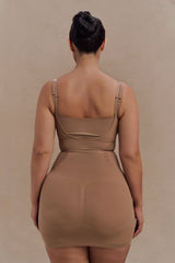 Jocelyn Backless Shapewear Mini Dress - Latte