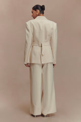 Bellamy Cinched Blazer - Buttermilk