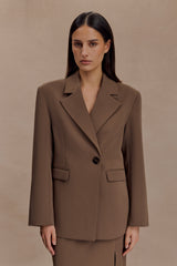 Mateo Oversized Blazer - Cacao Brown