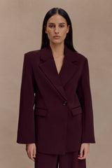 Mateo Oversized Blazer - Mahogany