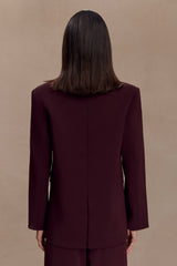 Mateo Oversized Blazer - Mahogany