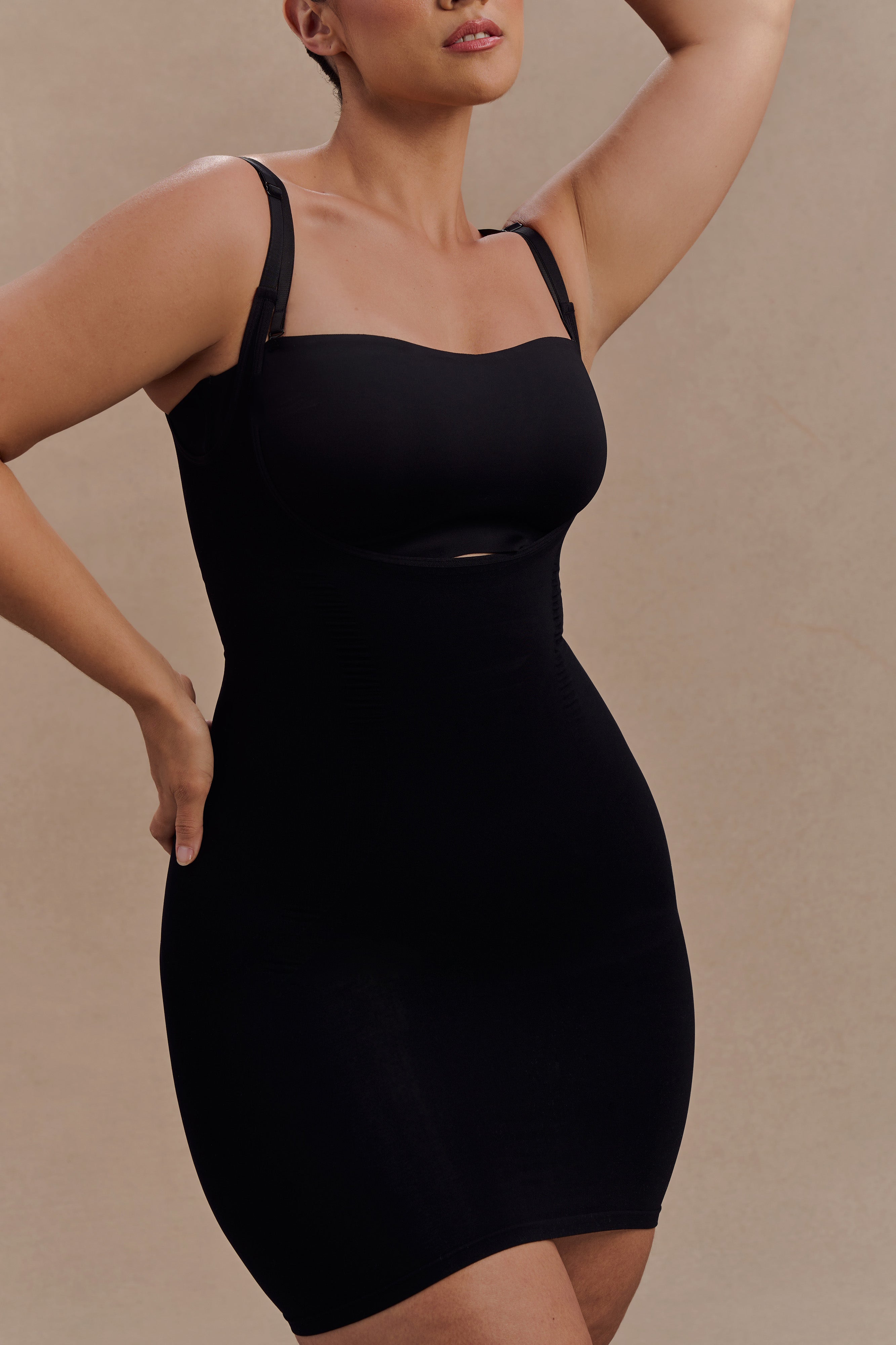 Jocelyn Backless Shapewear Mini Dress - Black