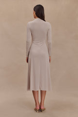 Anders Peached Jersey Midi Dress - Taupe