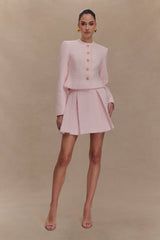 Cleo Boucle Jacket - Powder Pink