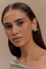 Saskia Freshwater Pearl Ear Cuff - Pearl
