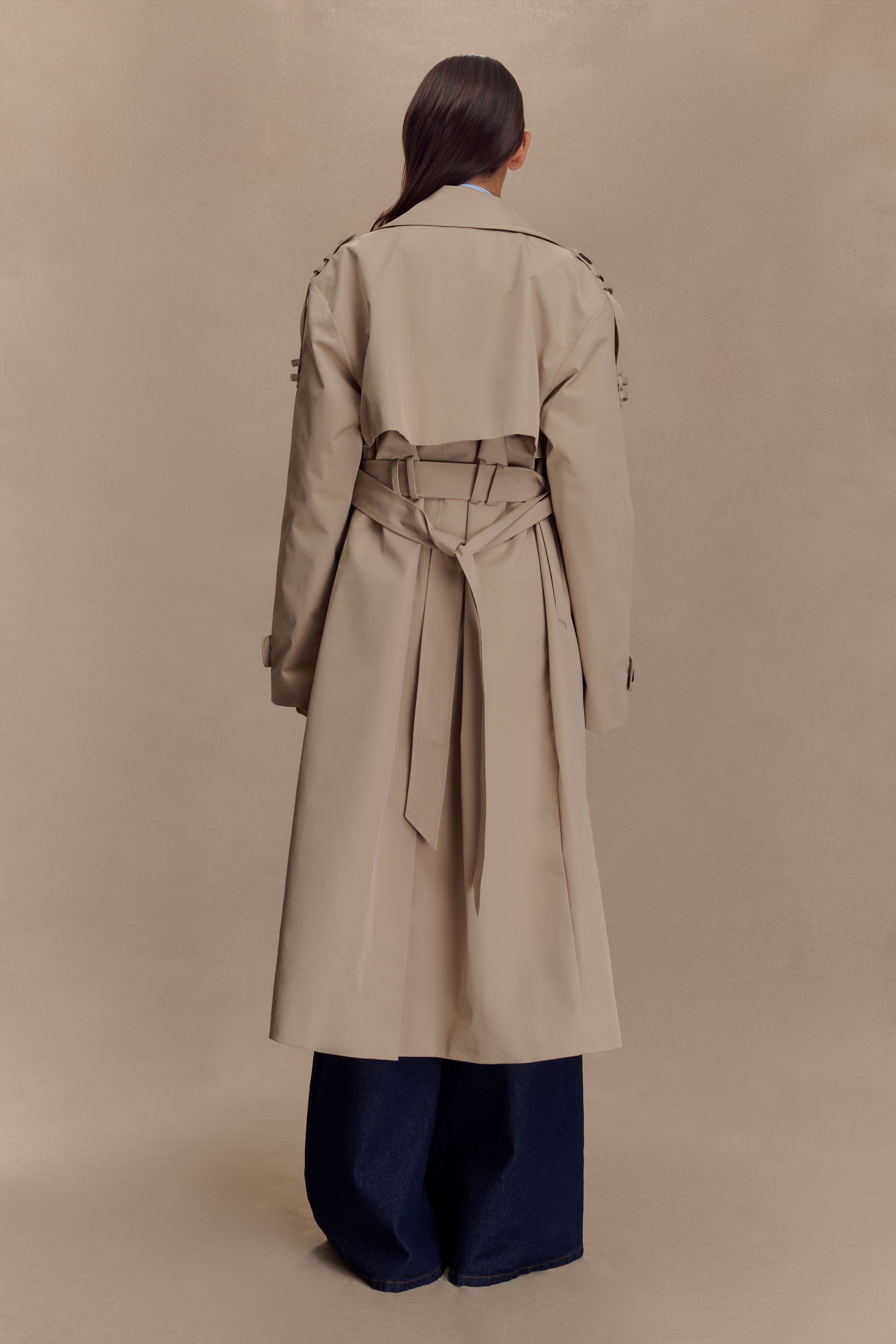 Lois Twill Trench Coat - Camel