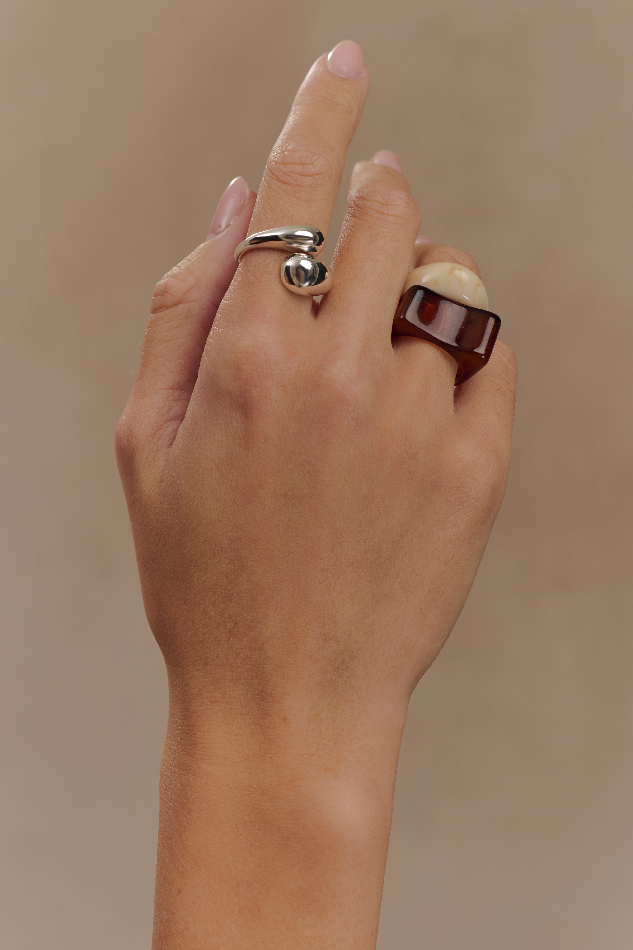 Romeo 3 Stack Ring Set - Silver