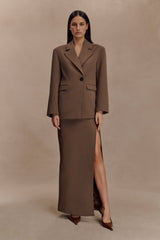 Mateo Oversized Blazer - Cacao Brown