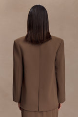 Mateo Oversized Blazer - Cacao Brown