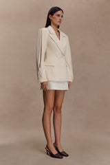 Wesley Structured Blazer - Buttercream