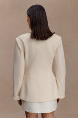 Wesley Structured Blazer - Buttercream