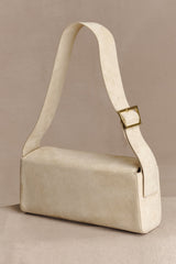 Maria Faux Suede Shoulder Bag - Stone