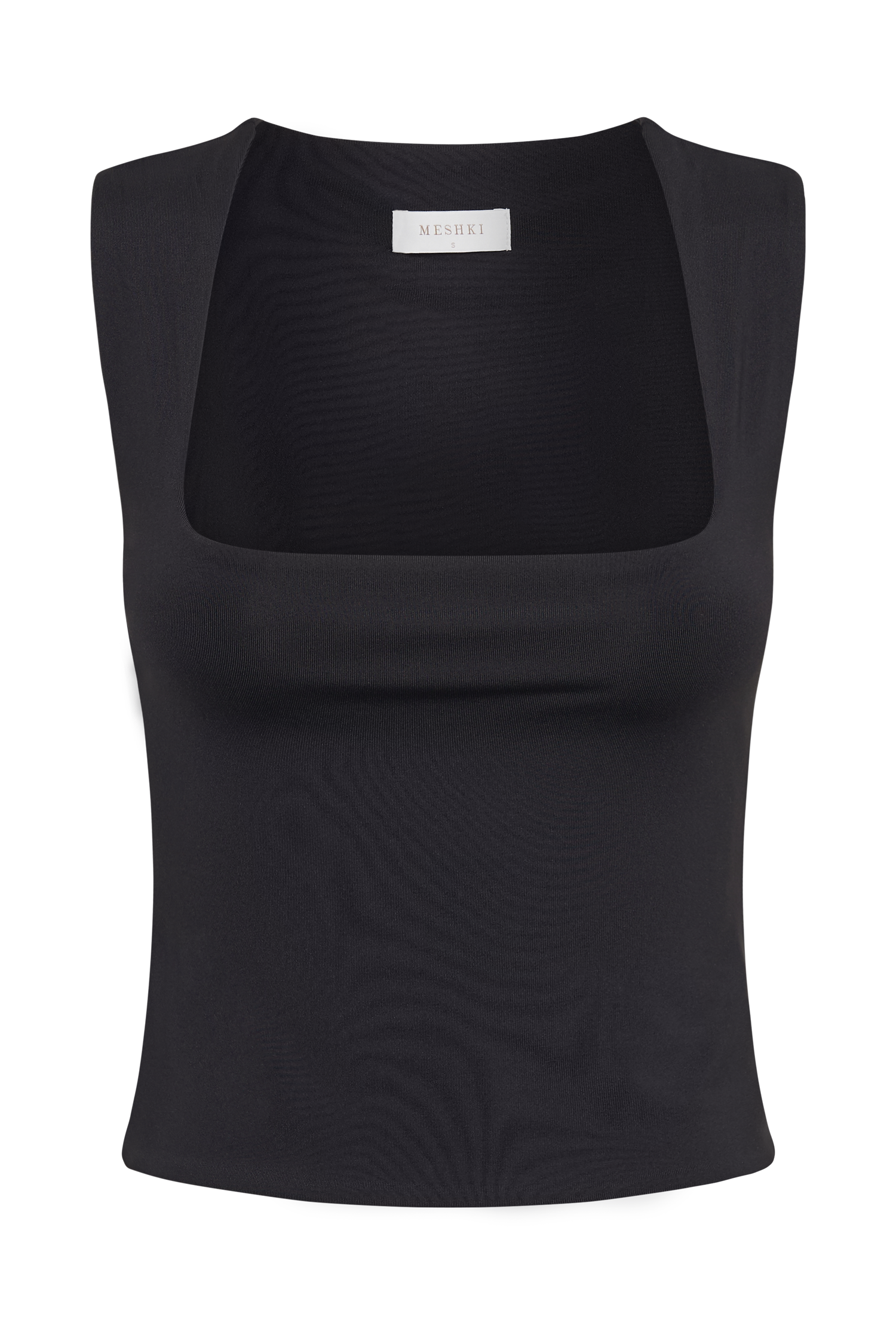 Linley Recycled Nylon Long Line Top - Black