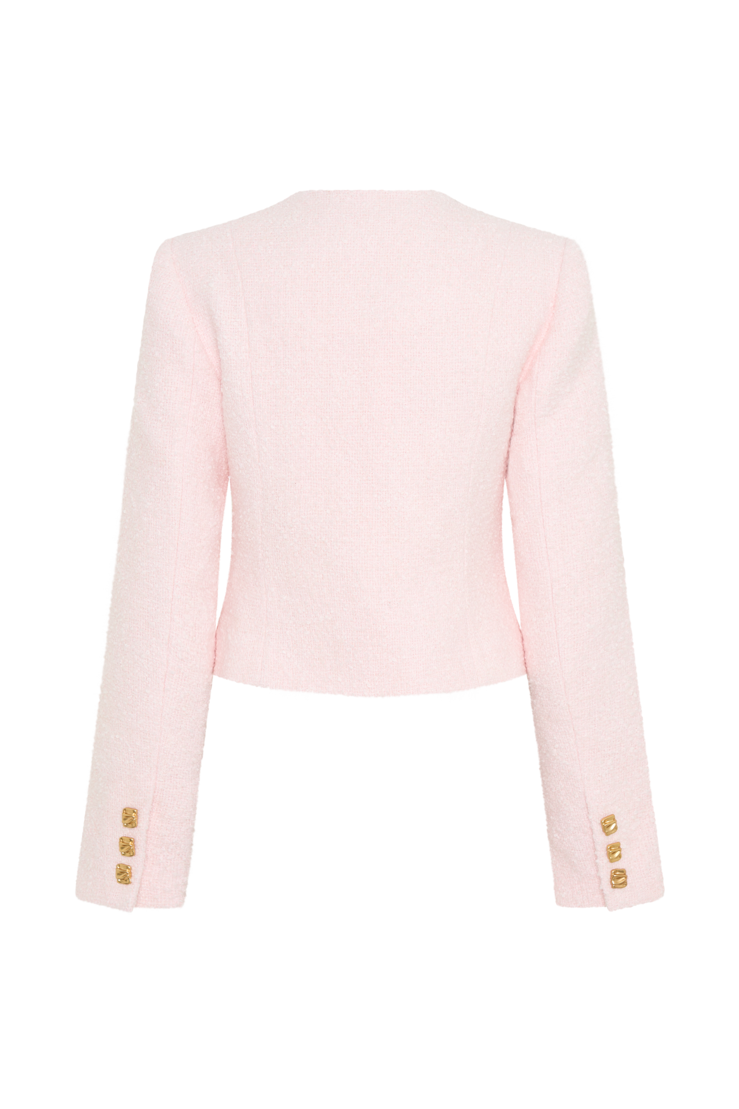 Cleo Boucle Jacket - Powder Pink
