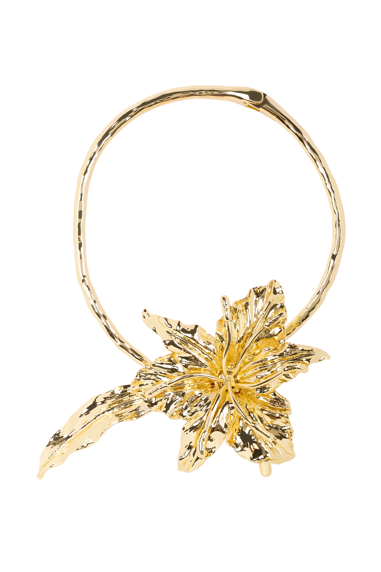 Allona Floral Choker - Gold
