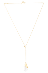 Augusta Teardrop Pendant Necklace - Gold