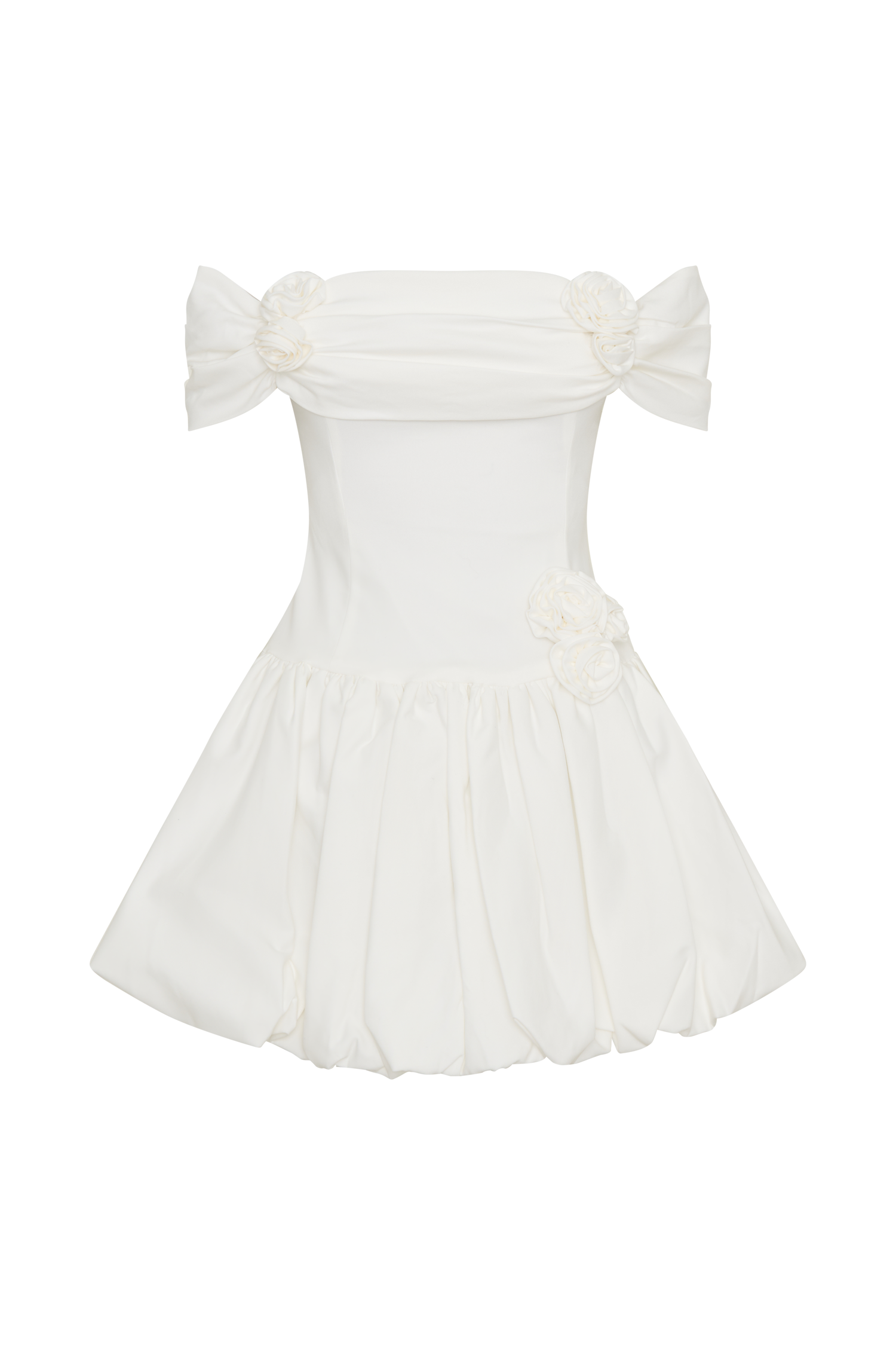Giovanna Off Shoulder Mini Dress - White