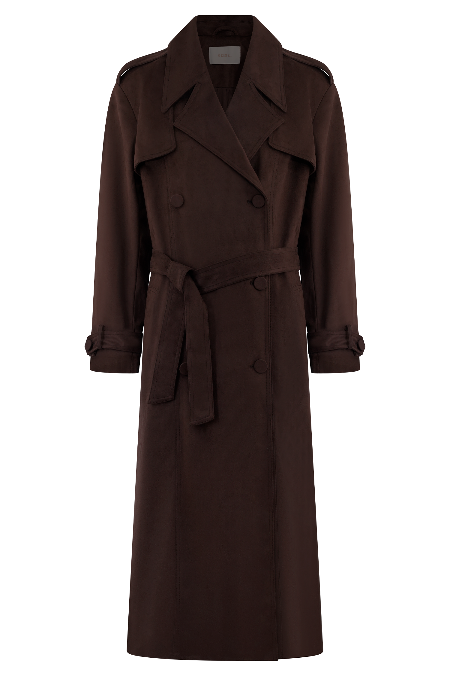 Marc Faux Suede Coat - Cocoa Chocolate