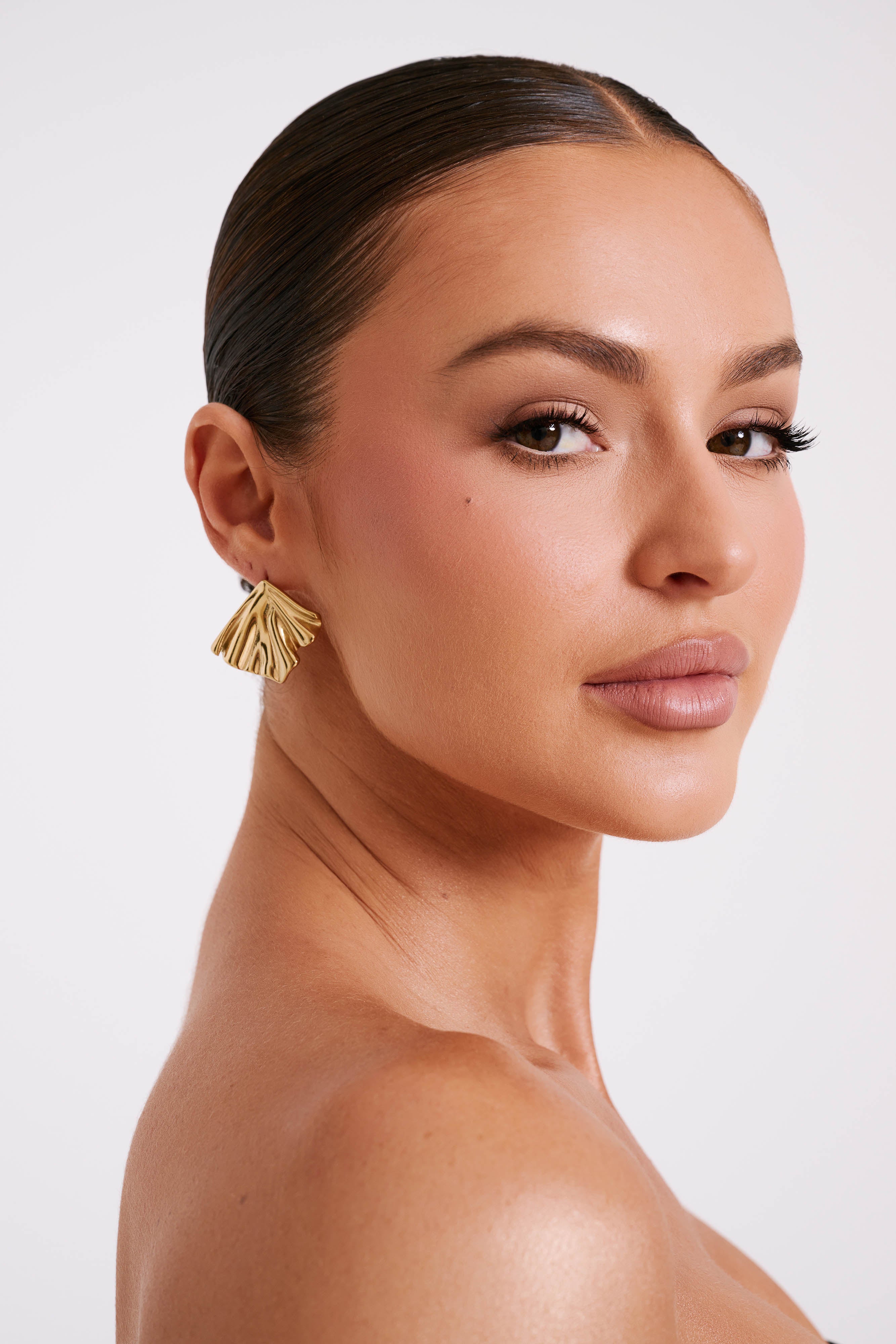 Willa Draped Earrings - Gold