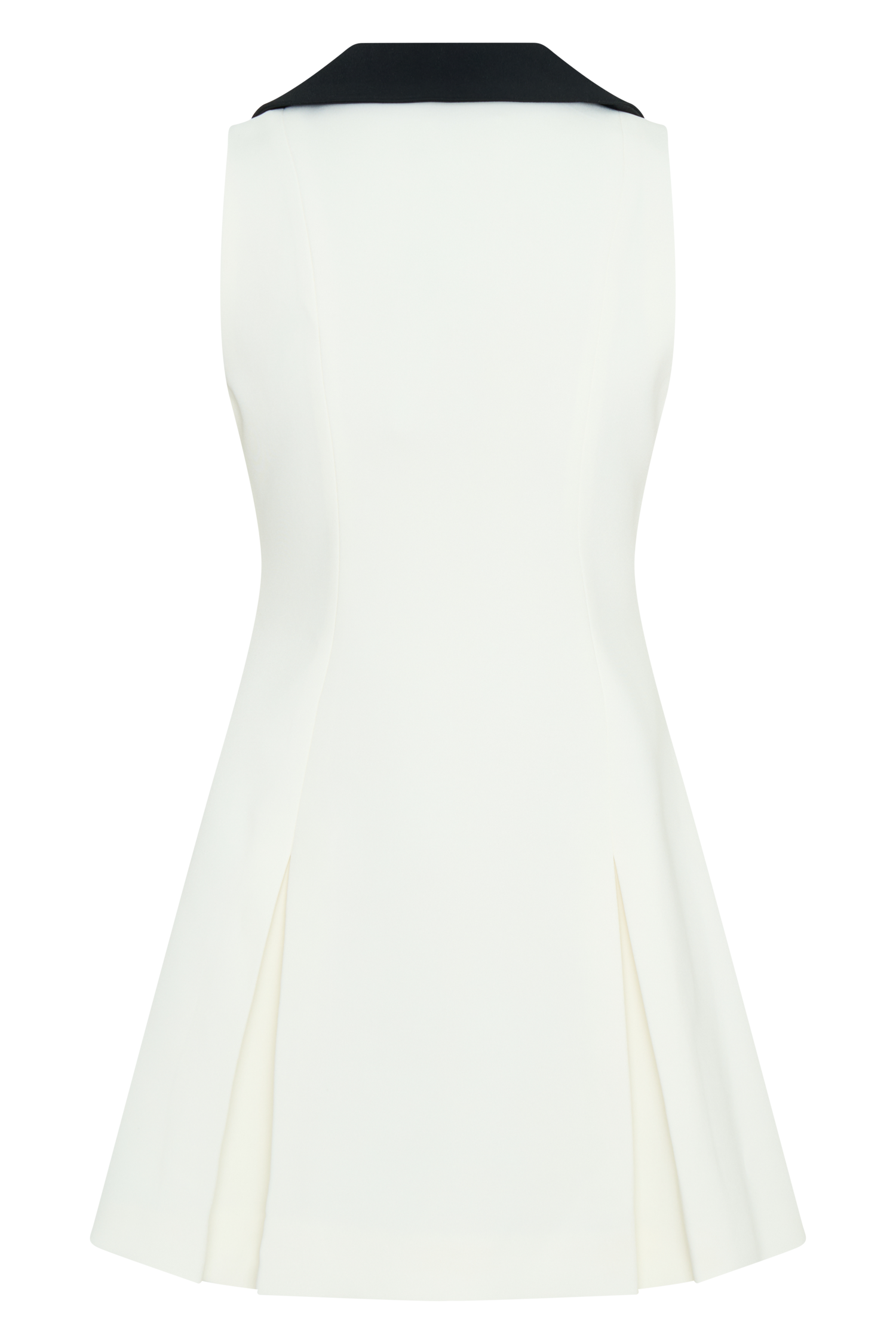 Oli Sleeveless Contrast Mini Dress - Ivory/Black